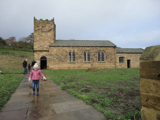Photo 5  - 2015 St.Helens Church Opening - Through the Gateway, Up the Steps and - Along the Paved Pathway to the Main Entrance.